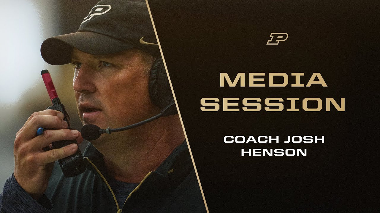 Coach Josh Henson Media Session | Purdue Football - Purdue Boilermakers -  Official Athletics Website