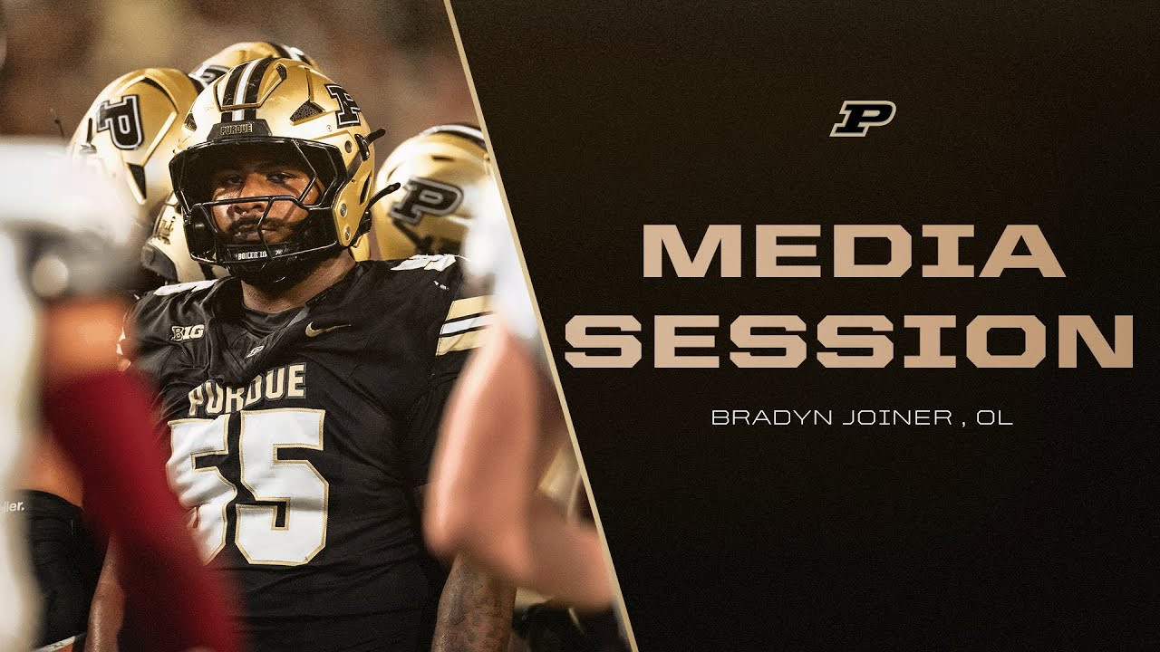 Bradyn Joiner Media Session | Purdue Football - Purdue Boilermakers ...